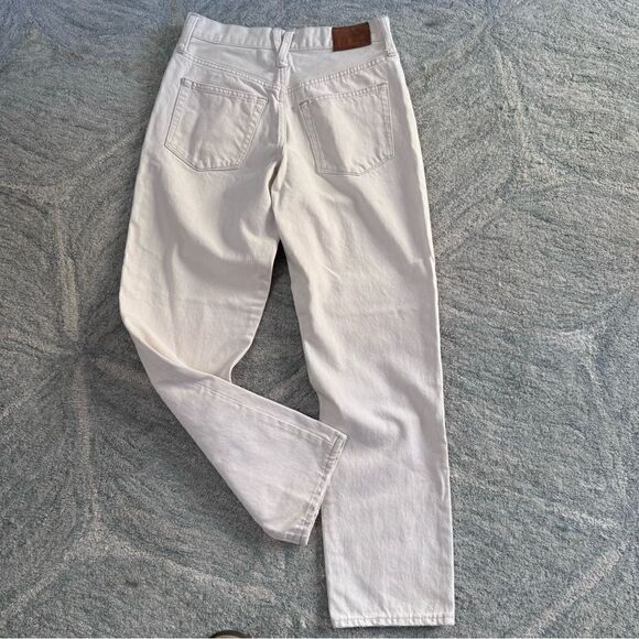 J crew Slouchy Boyfriend 100% Cotton Denim jeans in ecru, size 24 like new! - Picture 10 of 13